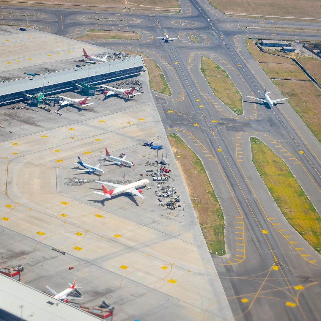 Which is the third largest airport in India?