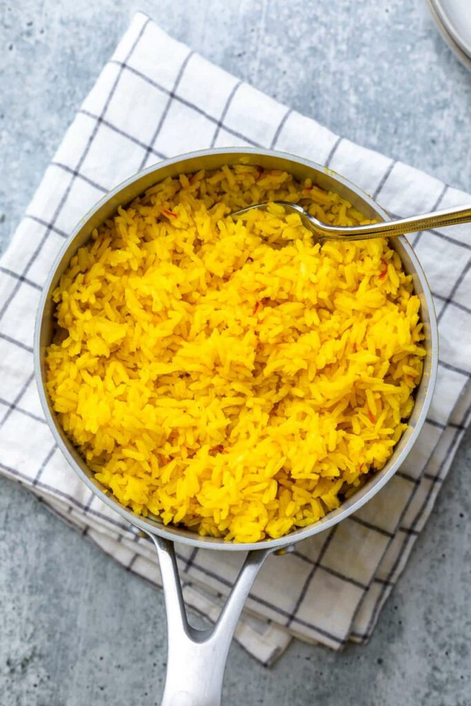 sweet saffron rice